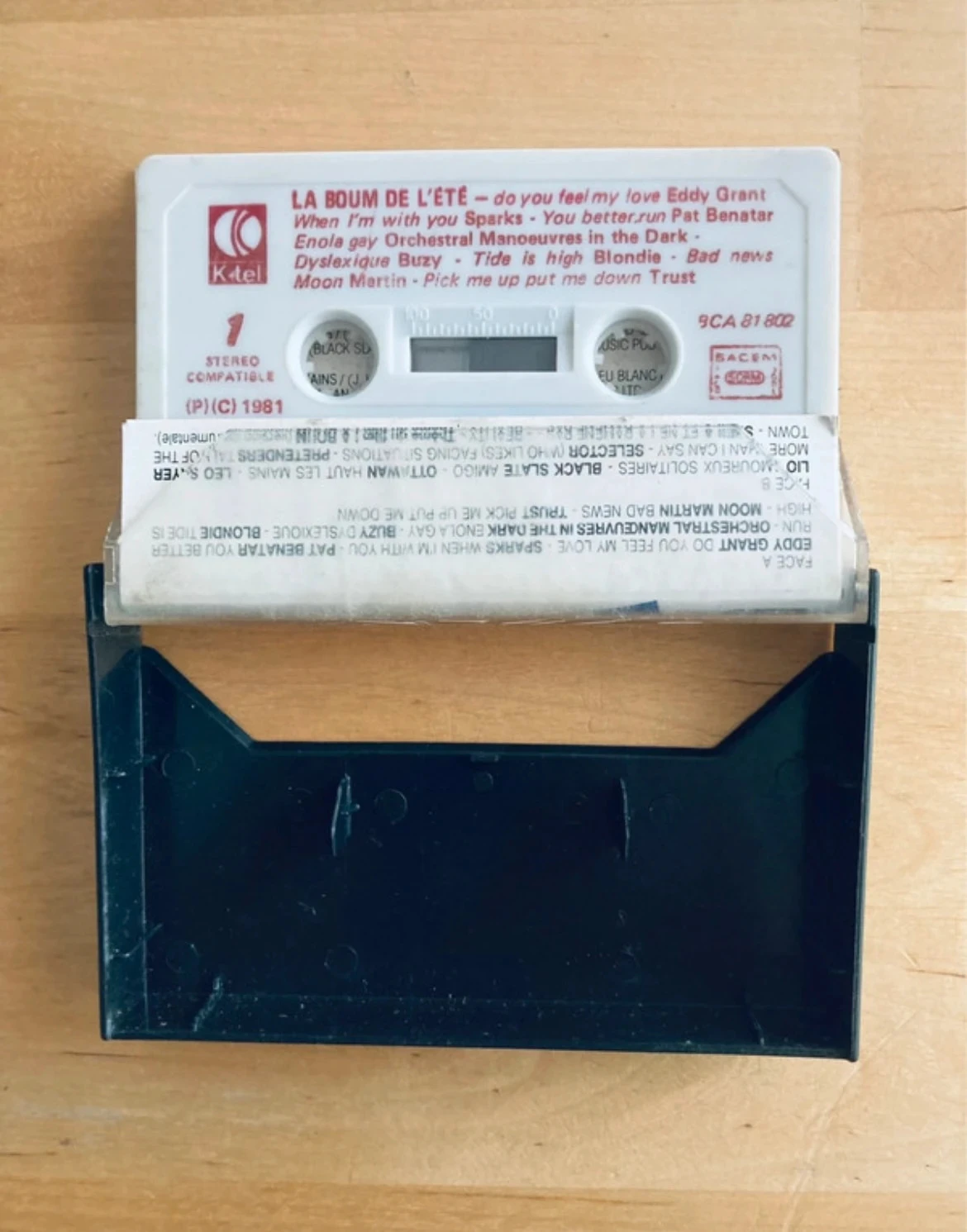 Audio cassette VA La boum de l’été 1981. – photo 3